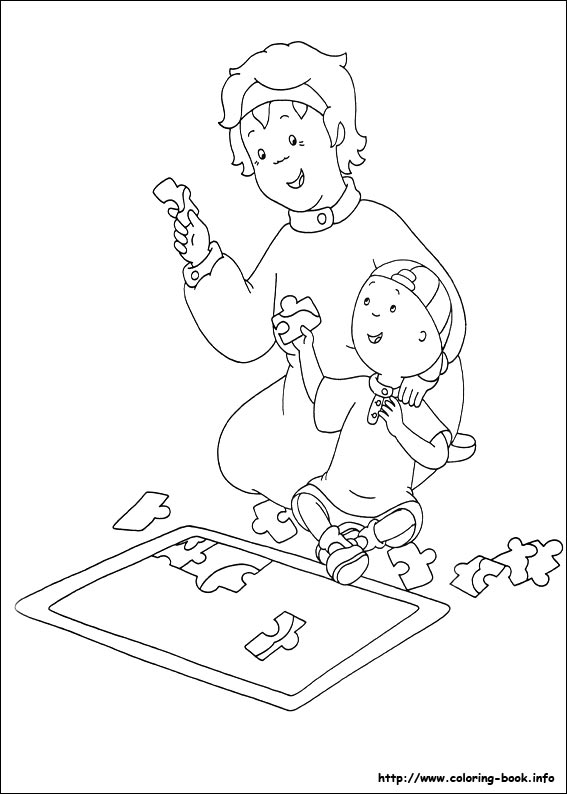 Caillou coloring picture