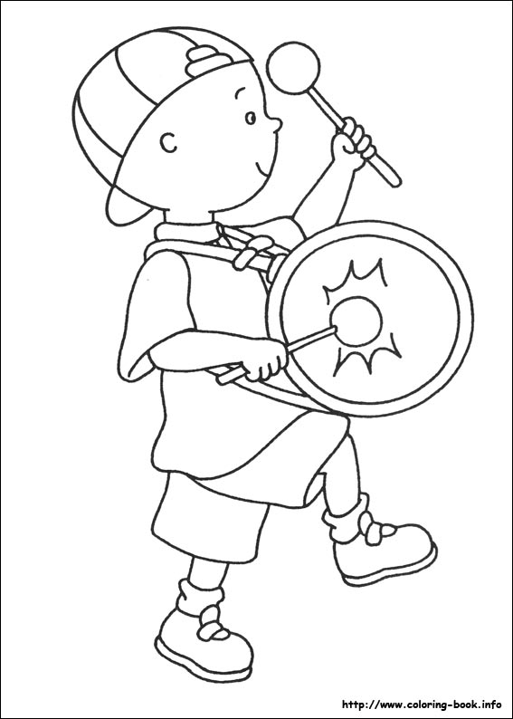Caillou coloring picture