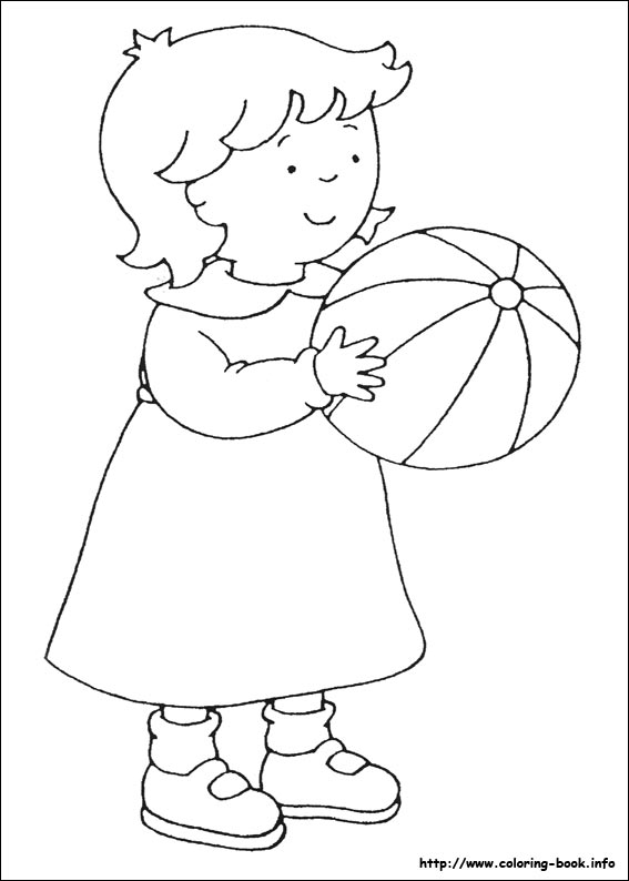 Caillou coloring picture