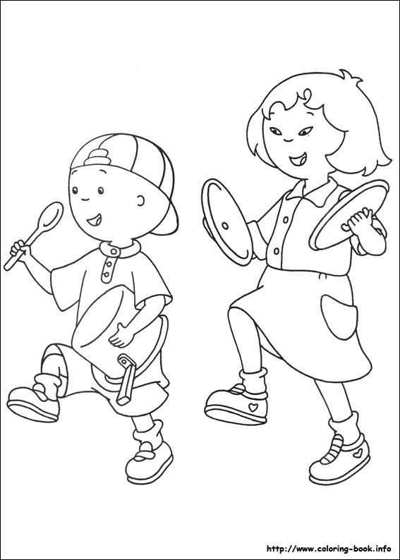 Caillou coloring picture