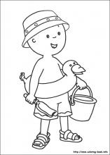 caillou coloring pages