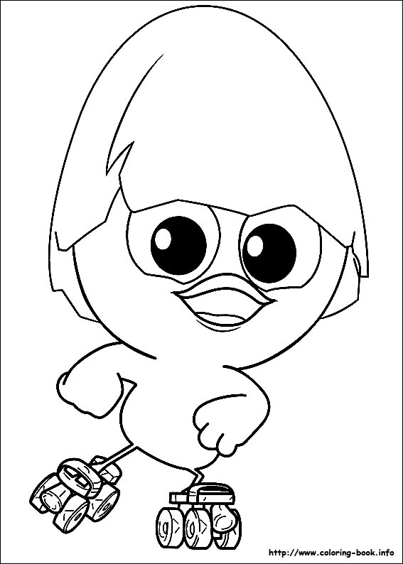 Calimero coloring picture