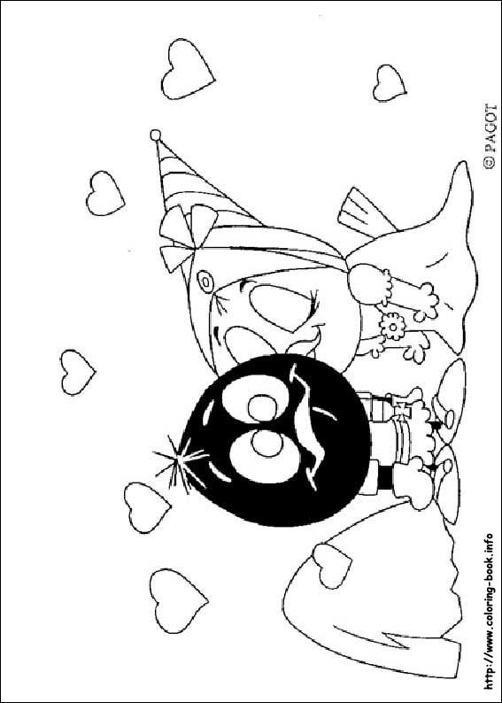 Calimero coloring picture