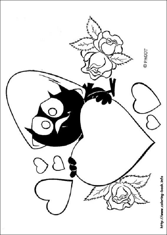 Calimero coloring picture