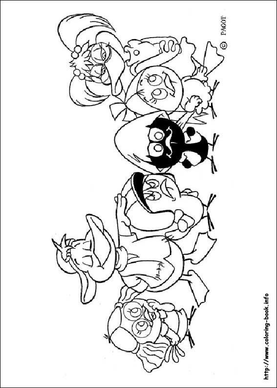 Calimero coloring picture