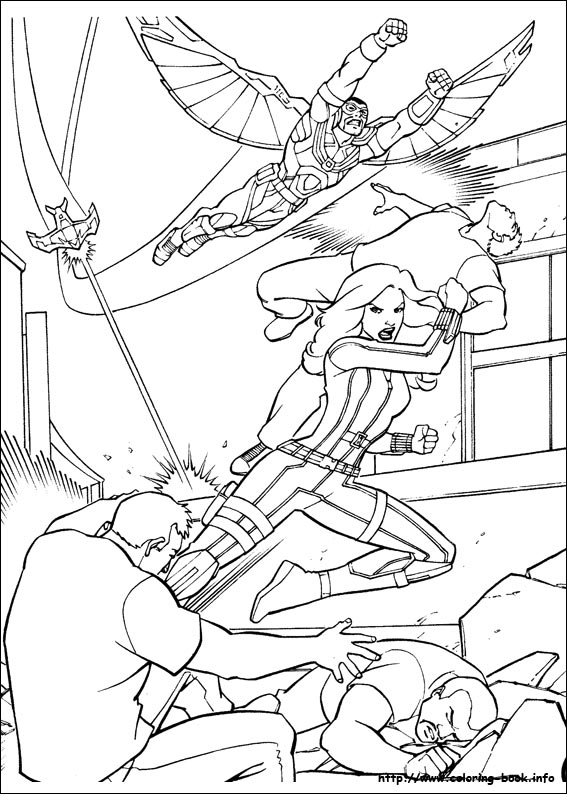 Captain America: Civil War coloring picture