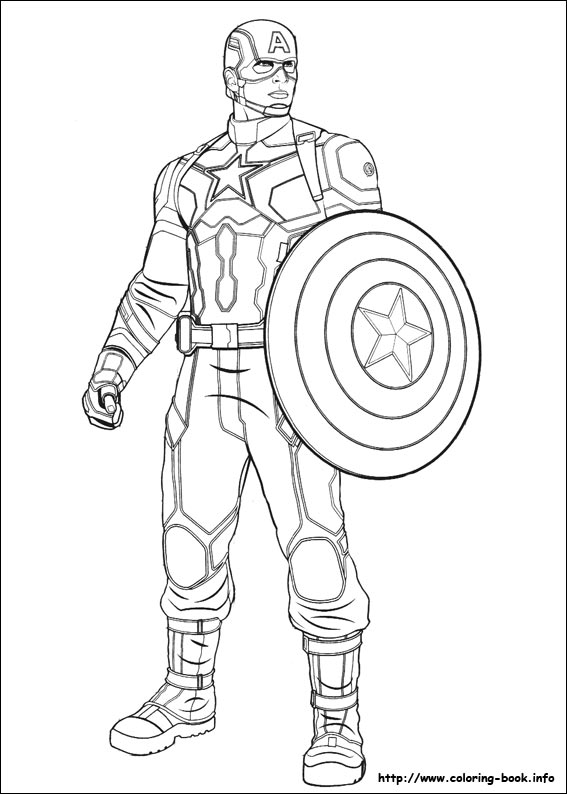 Captain America: Civil War coloring picture