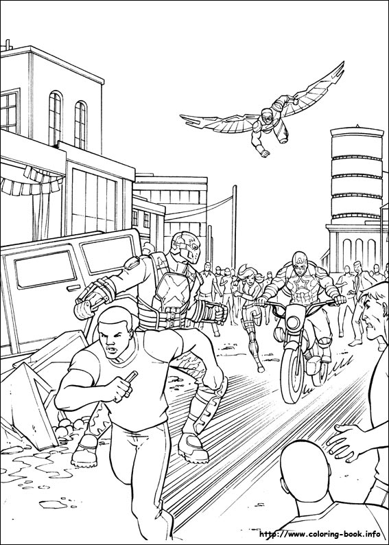 Captain America: Civil War coloring picture