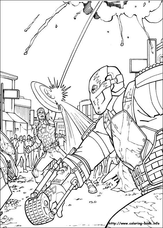 Captain America: Civil War coloring picture