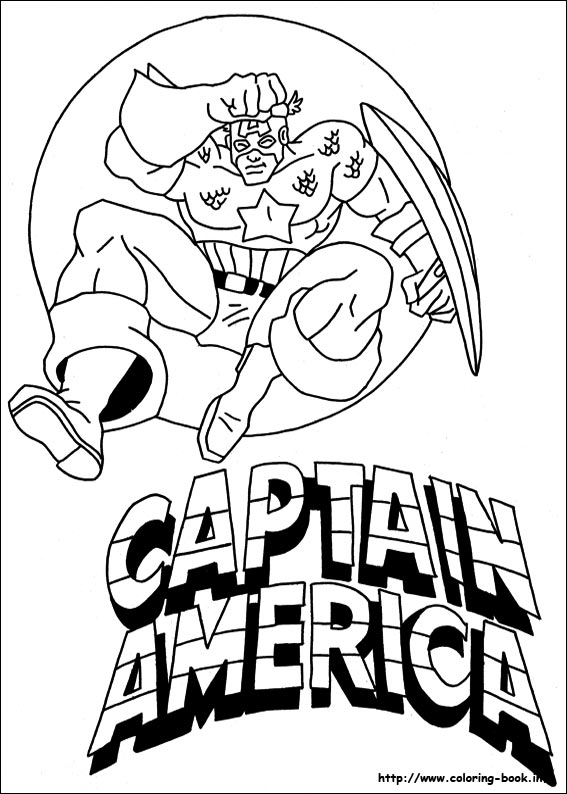 Captain America coloring picture