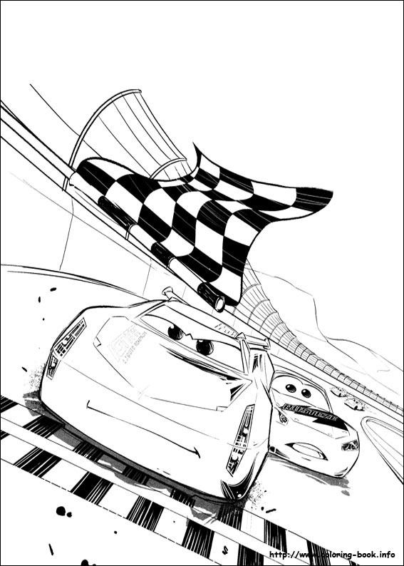 Cars 3 coloring picture