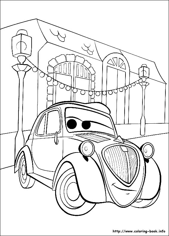 Cars coloring picture