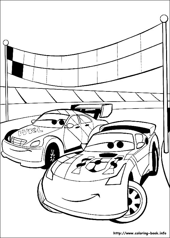 Cars coloring picture