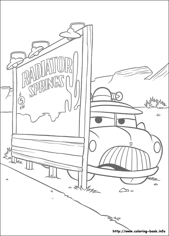 Cars coloring picture