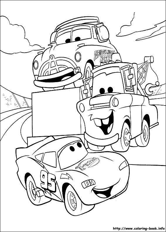 Cars coloring picture