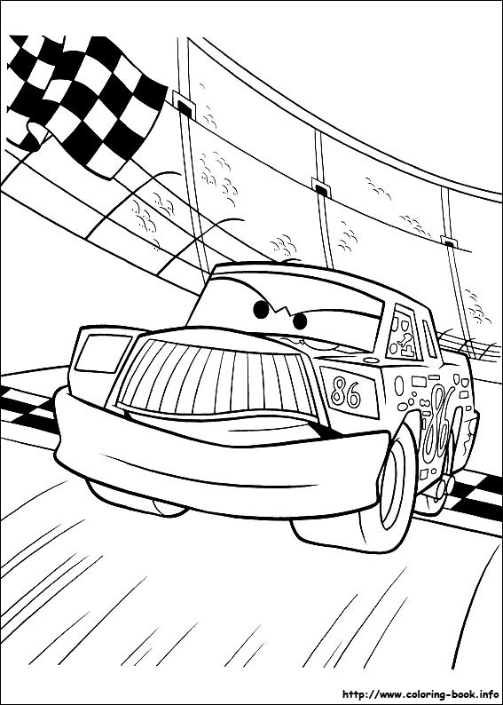 Cars coloring picture