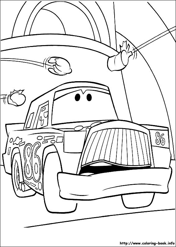 Cars coloring picture