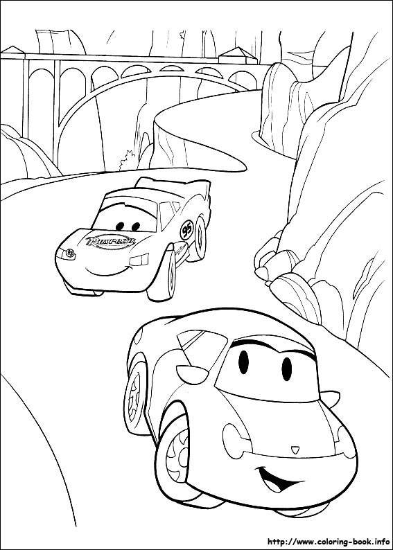 Cars coloring picture