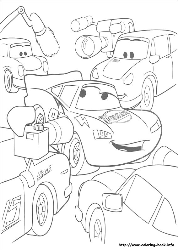 Cars coloring picture