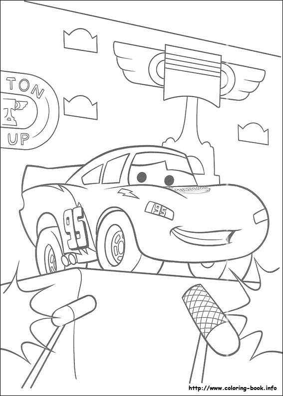 Cars coloring picture