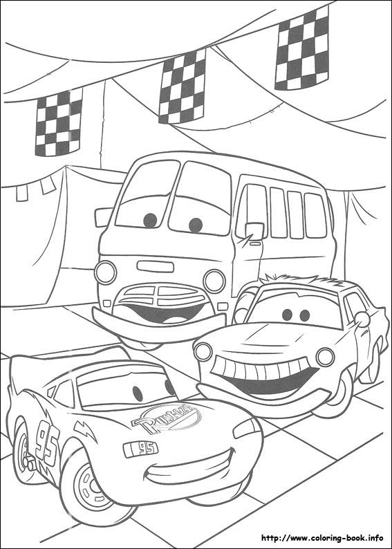 Cars coloring picture