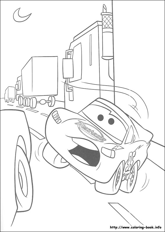 Cars coloring picture