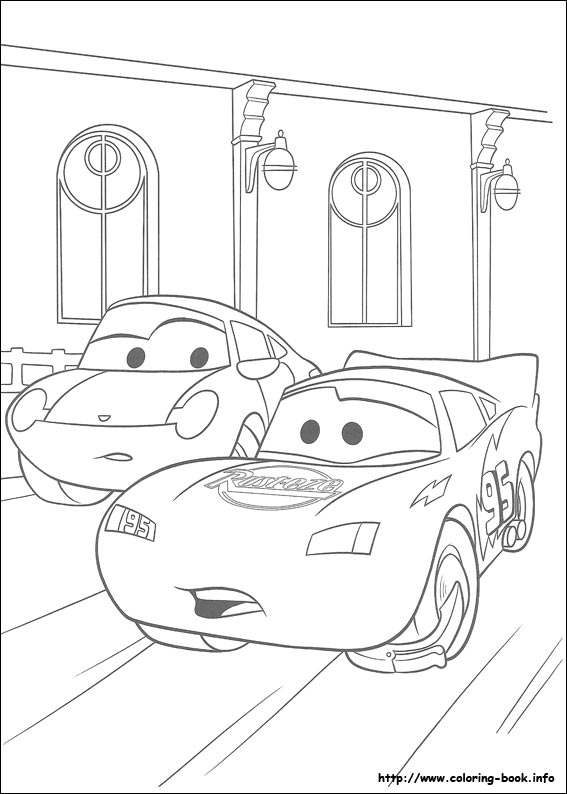 Cars coloring picture