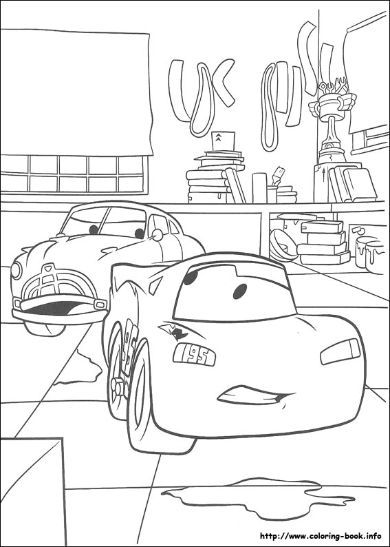 Cars coloring picture