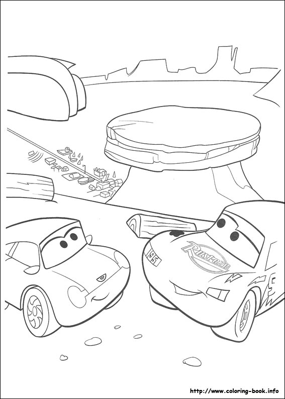 Cars coloring picture