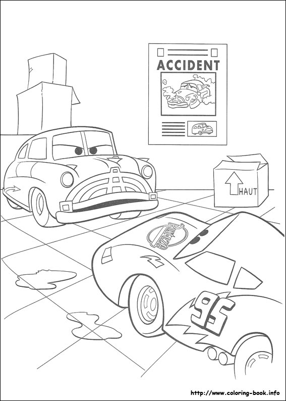 Cars coloring picture