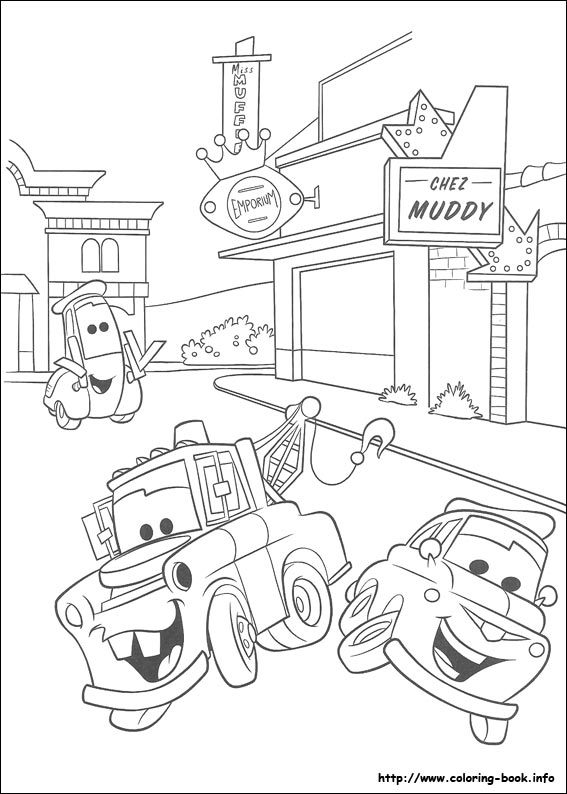 Cars coloring picture