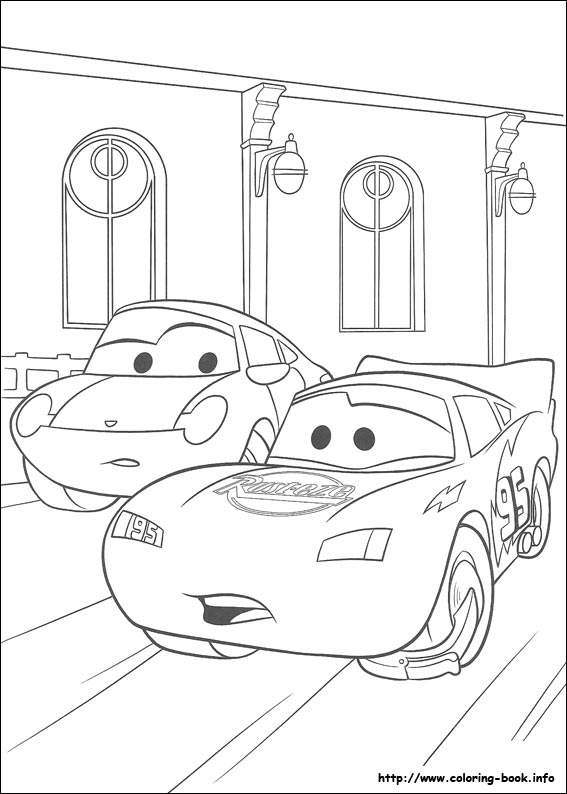 Cars coloring picture