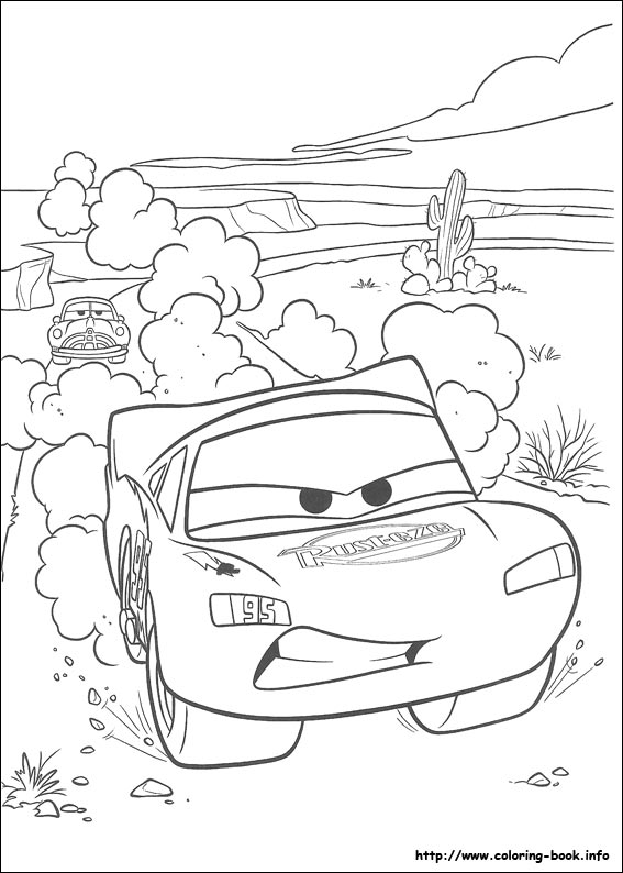 Cars coloring picture