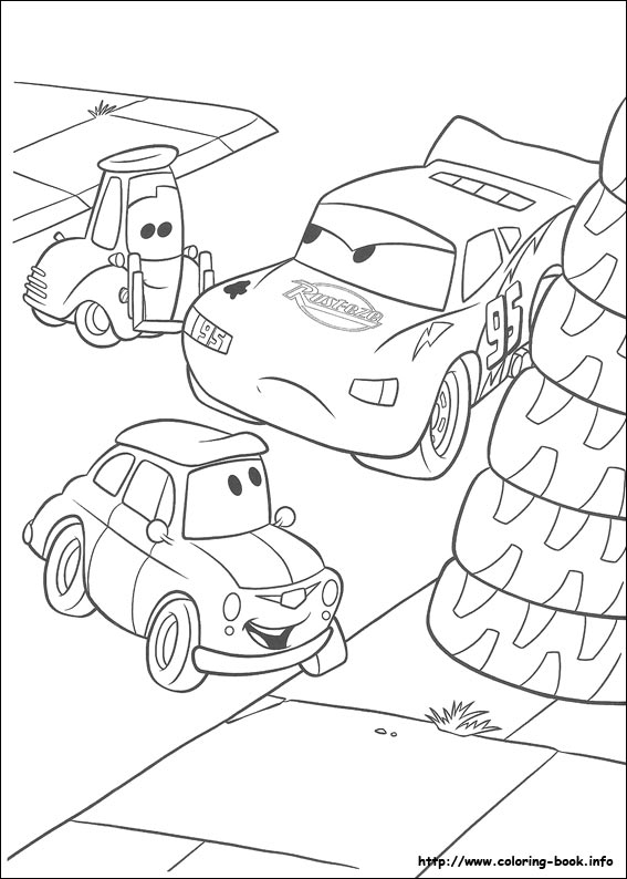 Cars coloring picture