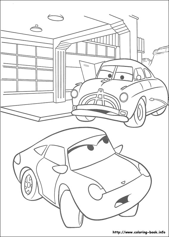 Cars coloring picture