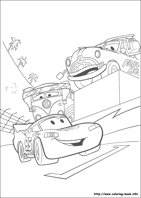 Cars coloring picture