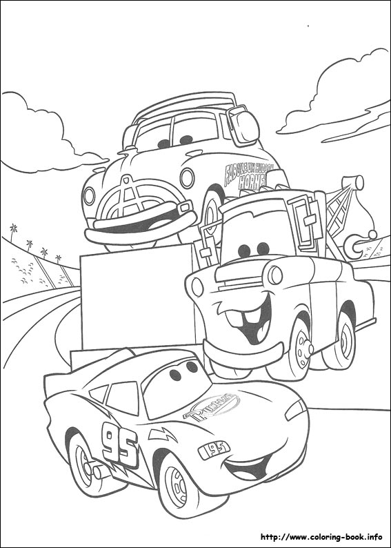 Cars coloring picture