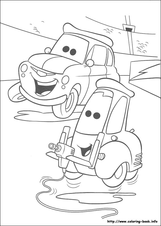 Cars coloring picture