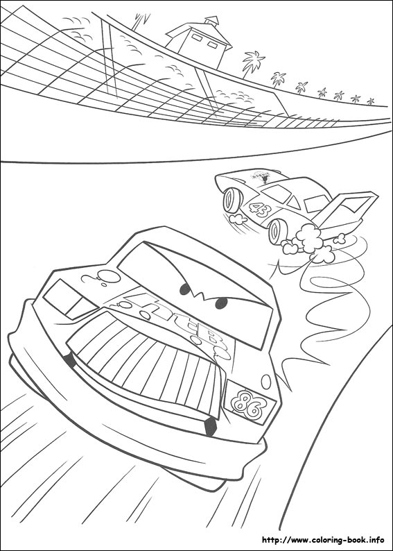 Cars coloring picture