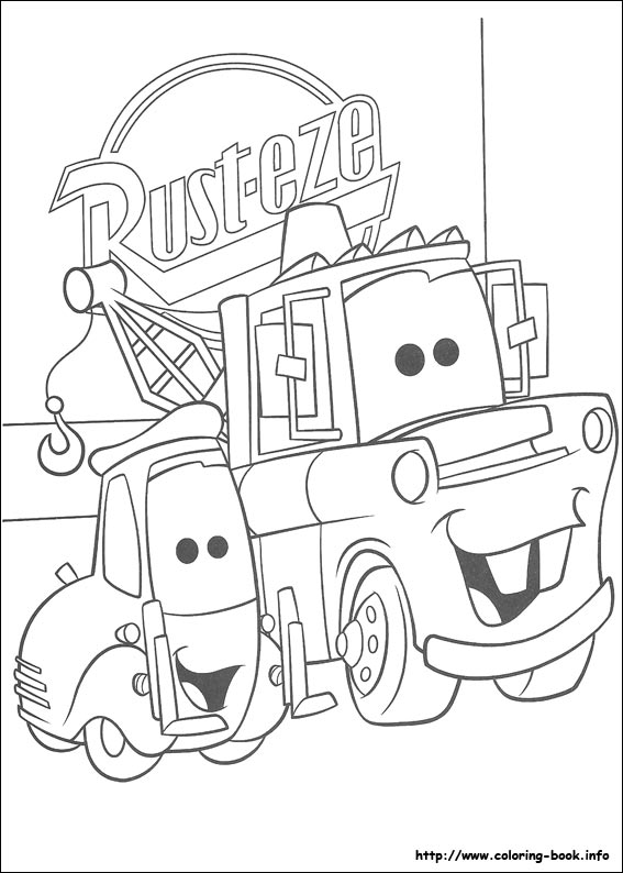 Cars coloring picture