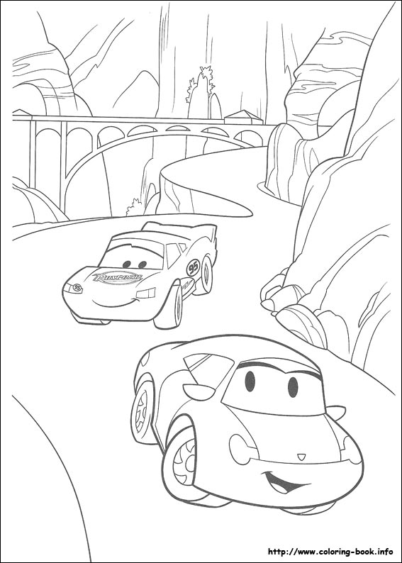 Cars coloring picture