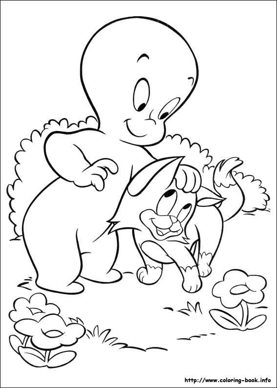 Casper coloring picture