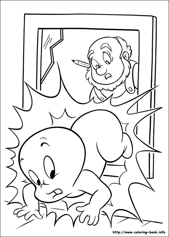 Casper coloring picture