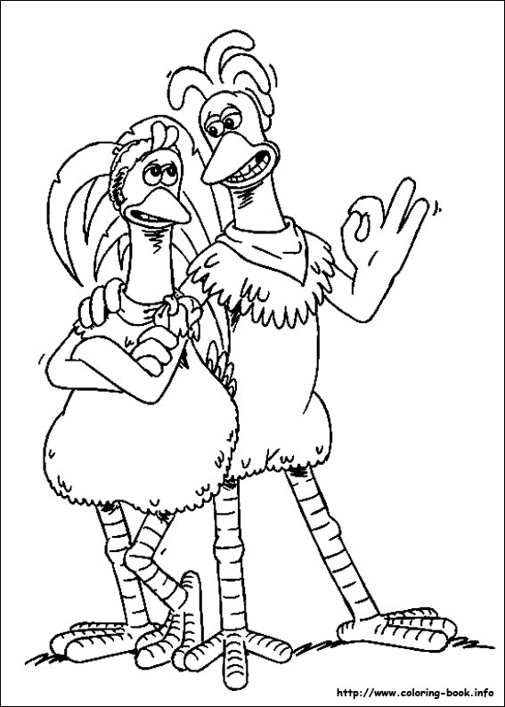 Chicken Run coloring picture