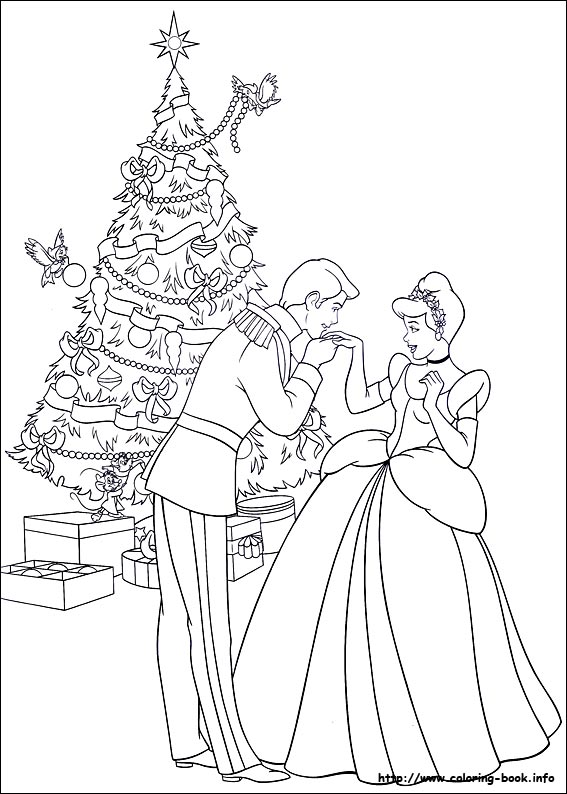 Christmas Friends coloring picture