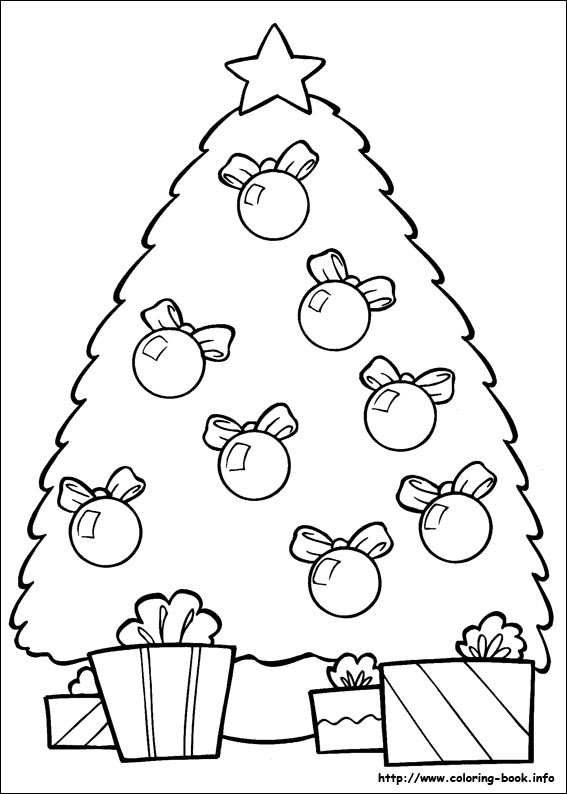 Christmas coloring picture