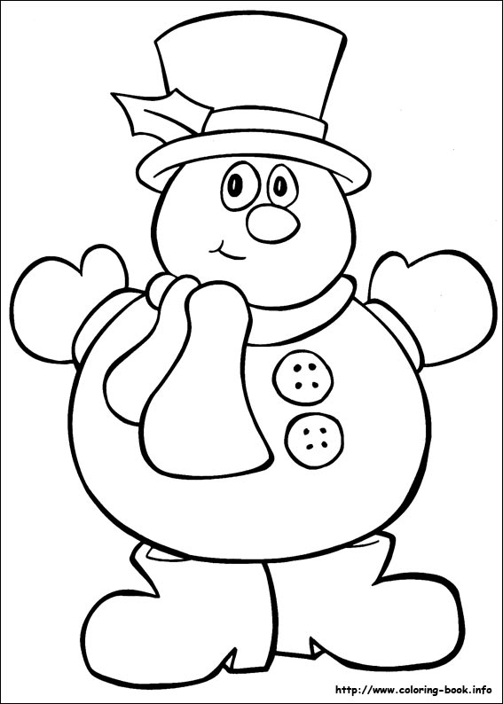 Christmas coloring picture