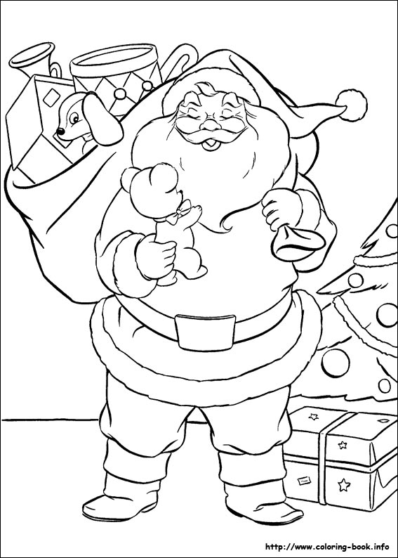 Christmas coloring picture