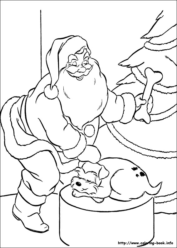 Christmas coloring picture