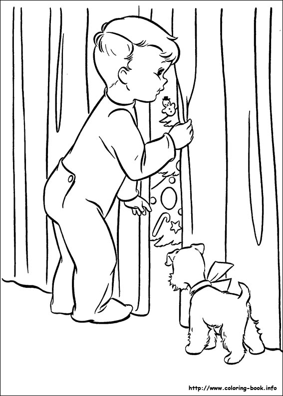 Christmas coloring picture